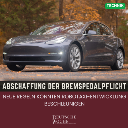 USA prüfen Abschaffung der Bremspedalpflicht für autonome Fahrzeuge – neue Regeln könnten Robotaxi-Entwicklung beschleunigen USA prüfen Abschaffung der Bremspedalpflicht für autonome Fahrzeuge – neue Regeln könnten Robotaxi-Entwicklung beschleunigen