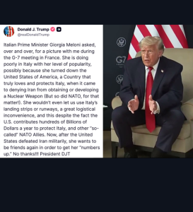 Donald Trump: Giorgia Melonis Popularität in Italien unter Druck? Deutsche Woche Online Zeitung
