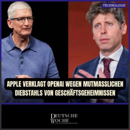 Apple verklagt OpenAI wegen mutmaßlichen Diebstahls von Geschäftsgeheimnissen Apple verklagt OpenAI wegen mutmaßlichen Diebstahls von Geschäftsgeheimnissen