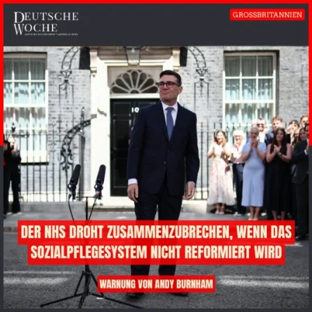 Der NHS droht zusammenzubrechen, wenn das Sozialpflegesystem nicht reformiert wird Warnung von Andy Burnham