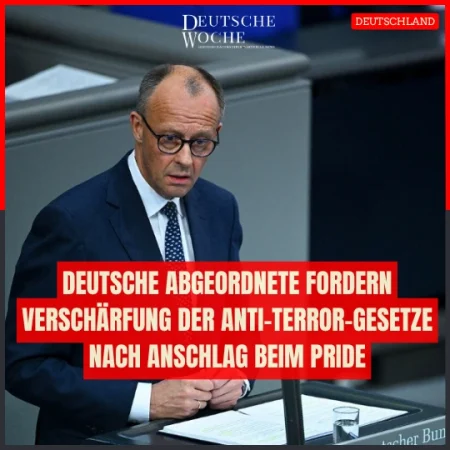 Deutsche Abgeordnete fordern Verschärfung der Anti-Terror-Gesetze nach Anschlag beim Pride