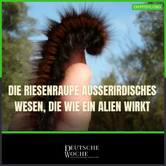 Die Riesenraupe außerirdisches Wesen, die wie ein Alien wirkt – Harmlos und faszinierend. Die Riesenraupe außerirdisches Wesen, die wie ein Alien wirkt – Harmlos und faszinierend.