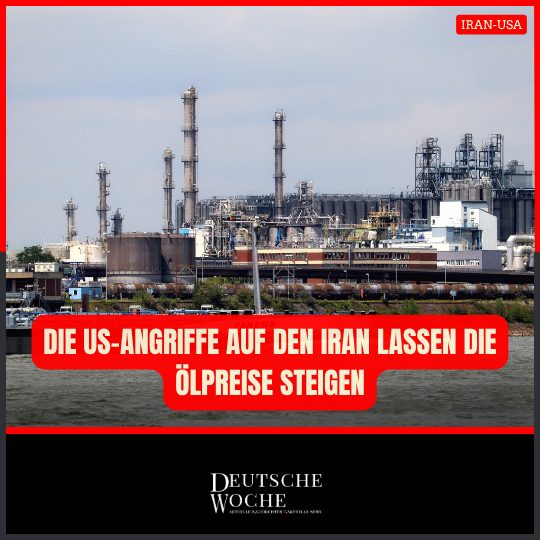 Die US-Angriffe auf den Iran und Störungen in der Straße von Hormus lassen die Ölpreise steigen Die US-Angriffe auf den Iran und Störungen in der Straße von Hormus lassen die Ölpreise steigen