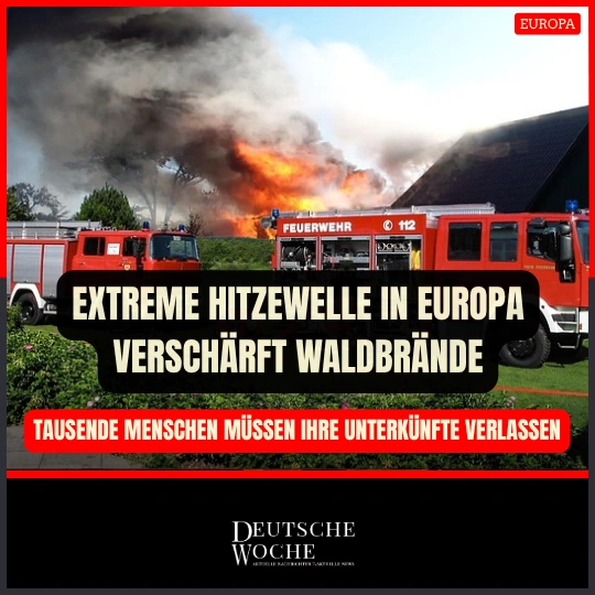 Extreme Hitzewelle in Europa verschärft Waldbrände – Tausende Menschen müssen ihre Unterkünfte verlassen Extreme Hitzewelle in Europa verschärft Waldbrände – Tausende Menschen müssen ihre Unterkünfte verlassen