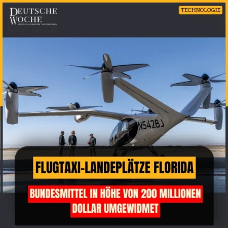 Flugtaxi-Landeplätze Florida: Bundesmittel in Höhe von 200 Millionen Dollar umgewidmet
