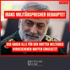 Iran: USA haben alle für den Dritten Weltkrieg vorgesehenen Waffen eingesetzt