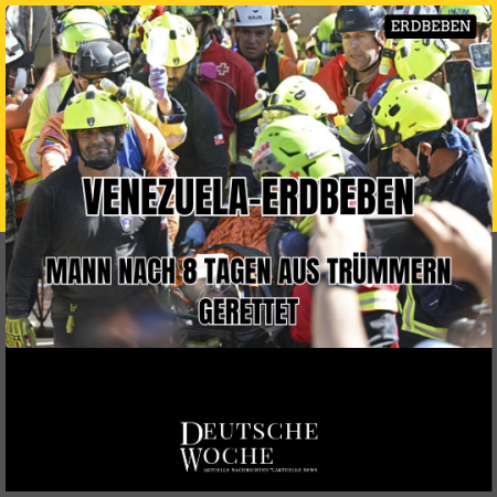 Mann nach 8 Tagen aus Trümmern gerettet – Hoffnung inmitten der Venezuela-Erdbeben Mann nach 8 Tagen aus Trümmern gerettet – Hoffnung inmitten der Venezuela-Erdbeben
