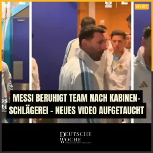 Messi beruhigt Team nach Kabinen-Schlägerei – Neues Video aufgetaucht
