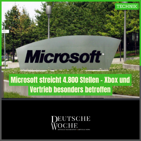 Microsoft streicht 4.800 Stellen – Xbox und Vertrieb besonders betroffen Microsoft streicht 4.800 Stellen – Xbox und Vertrieb besonders betroffen