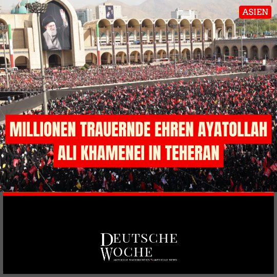 Tod Ali Khamenei: Millionen Trauernde ehren Ayatollah Ali Khamenei in Teheran Millionen Trauernde ehren Ayatollah Ali Khamenei in Teheran