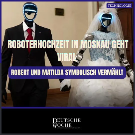 Roboterhochzeit in Moskau geht viral: Robert und Matilda symbolisch vermählt Roboterhochzeit in Moskau geht viral Robert und Matilda symbolisch vermählt