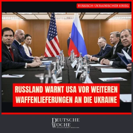 Russland warnt USA vor weiteren Waffenlieferungen an die Ukraine