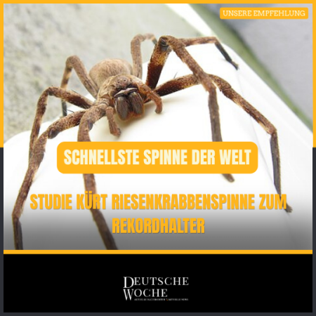 Schnellste Spinne der Welt: Studie kürt Riesenkrabbenspinne zum Rekordhalter Schnellste Spinne der Welt: Studie kürt Riesenkrabbenspinne zum Rekordhalter