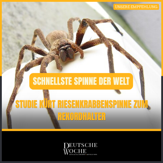 Schnellste Spinne der Welt: Studie kürt Riesenkrabbenspinne zum Rekordhalter Schnellste Spinne der Welt: Studie kürt Riesenkrabbenspinne zum Rekordhalter