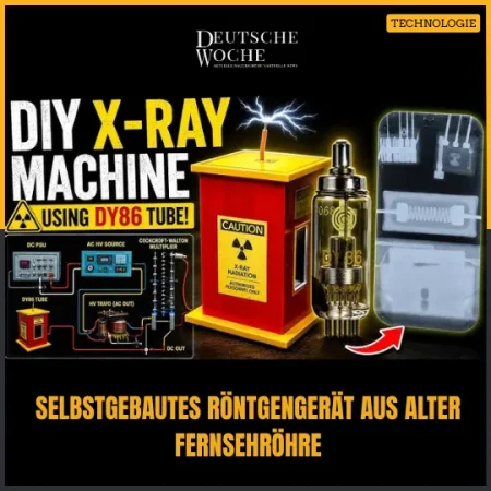 Selbstgebautes Röntgengerät aus alter Fernsehröhre: Tüftler zeigt ungewöhnliches Experiment