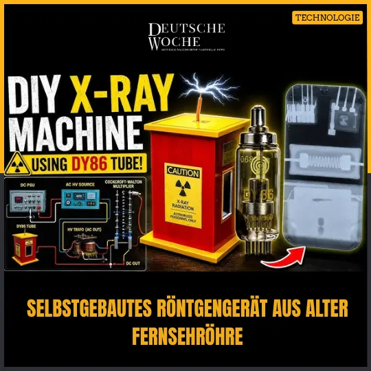 Selbstgebautes Röntgengerät aus alter Fernsehröhre: Tüftler zeigt ungewöhnliches Experiment Selbstgebautes Röntgengerät aus alter Fernsehröhre: Tüftler zeigt ungewöhnliches Experiment