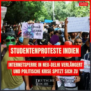 Studentenproteste Indien Internetsperre in Neu-Delhi verlängert und politische Krise spitzt sich zu