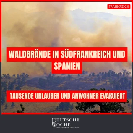 Waldbrände in Südfrankreich und Spanien: Tausende Urlauber und Anwohner evakuiert
