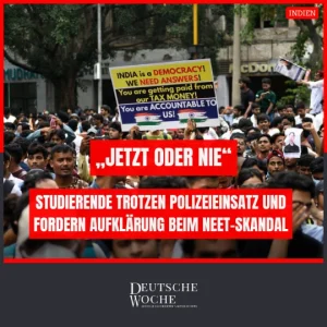 „Jetzt oder nie“: Studierende trotzen Polizeieinsatz und fordern Aufklärung beim NEET-Skandal