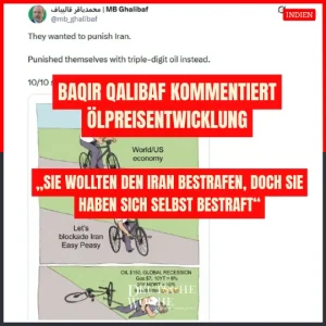 „Sie wollten den Iran bestrafen, doch sie haben sich selbst bestraft“: Baqir Qalibaf kommentiert Ölpreis-Entwicklung