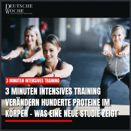 3 Minuten intensives Training verändern Hunderte Proteine im Körper – was eine neue Studie zeigt