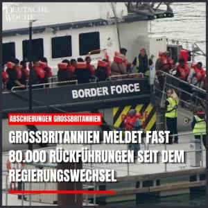 Großbritannien meldet fast 80.000 Rückführungen seit dem Regierungswechsel