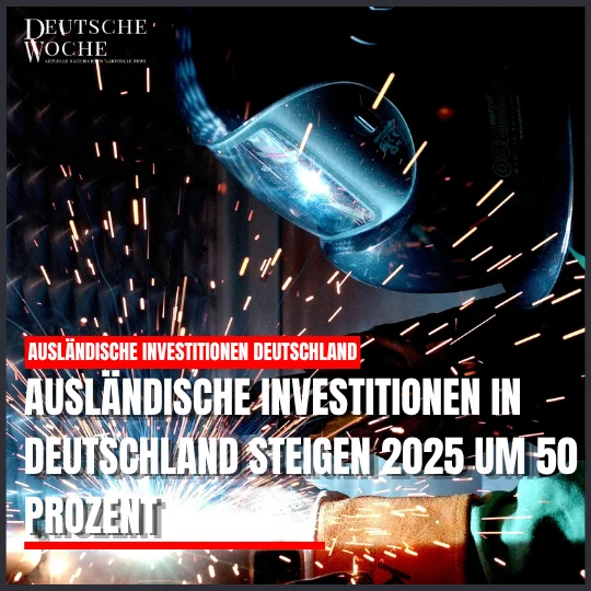 Ausländische Investitionen in Deutschland steigen 2025 um 50 Prozent
