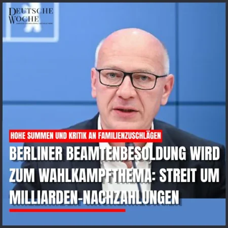 Berliner Beamtenbesoldung wird zum Wahlkampfthema: Streit um Milliarden-Nachzahlungen