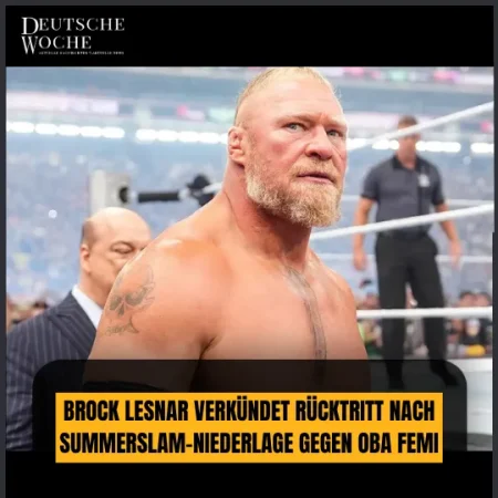 Brock Lesnar verkündet Rücktritt nach SummerSlam-Niederlage gegen Oba Femi