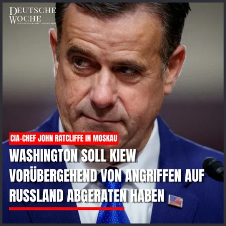 CIA-Chef John Ratcliffe in Moskau: Washington soll Kiew vorübergehend von Angriffen auf Russland abgeraten haben