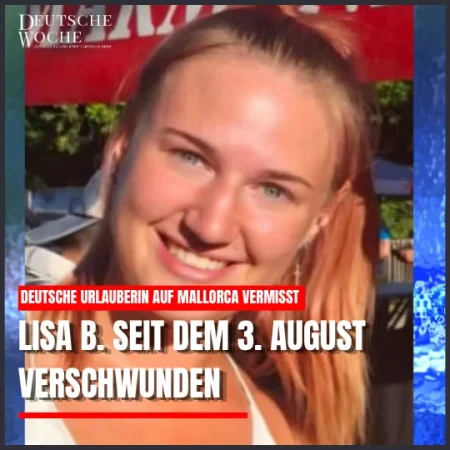Deutsche Urlauberin auf Mallorca vermisst: Lisa B. seit dem 3. August verschwunden