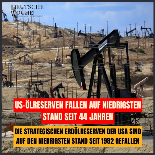 US-Ölreserven fallen auf niedrigsten Stand seit 44 Jahren Die strategischen Erdölreserven der USA sind auf den niedrigsten Stand seit 1982 gefallen