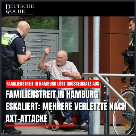 Familienstreit in Hamburg eskaliert: Mehrere Verletzte nach Axt-Attacke