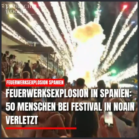 Feuerwerksexplosion in Spanien: 50 Menschen bei Festival in Noain verletzt