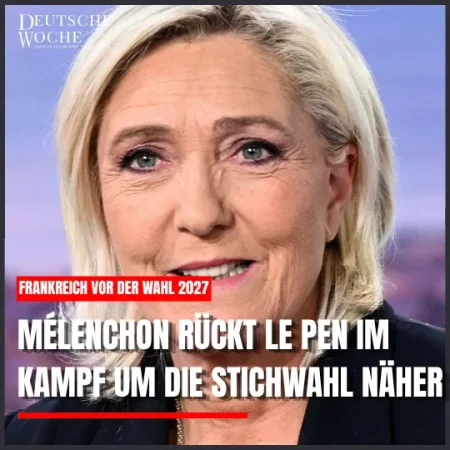 Frankreich vor der Wahl 2027: Mélenchon rückt Le Pen im Kampf um die Stichwahl näher