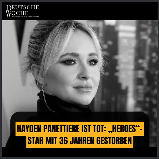 Hayden Panettiere ist tot: „Heroes“-Star mit 36 Jahren gestorben Hayden Panettiere ist tot: „Heroes“-Star mit 36 Jahren gestorben