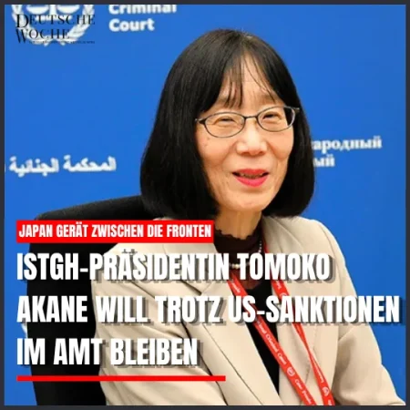 IStGH-Präsidentin Tomoko Akane will trotz US-Sanktionen im Amt bleiben