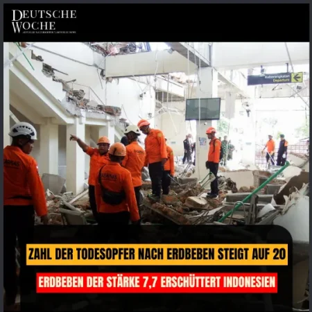 Indonesien Zahl der Todesopfer nach Erdbeben steigt auf 20