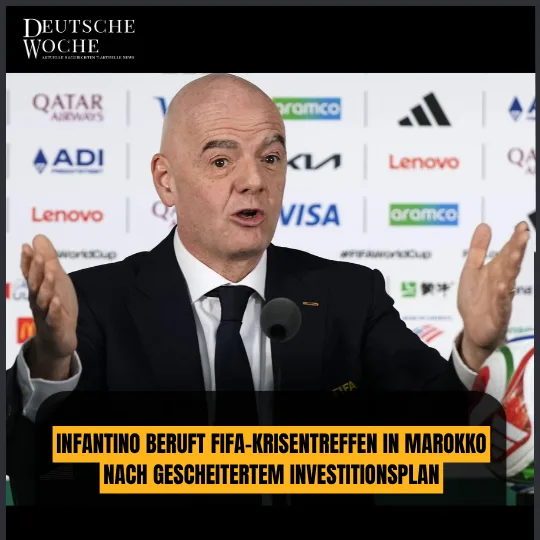 Infantino beruft FIFA-Krisentreffen in Marokko nach gescheitertem Investitionsplan Infantino beruft FIFA-Krisentreffen in Marokko nach gescheitertem Investitionsplan