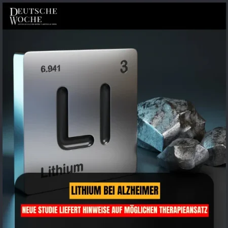 Lithium bei Alzheimer: Neue Studie liefert Hinweise auf möglichen Therapieansatz Lithium bei Alzheimer: Neue Studie liefert Hinweise auf möglichen Therapieansatz