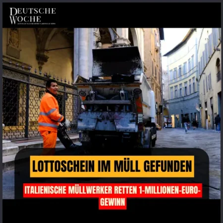 Lottoschein im Müll gefunden: Italienische Müllwerker retten 1-Millionen-Euro-Gewinn