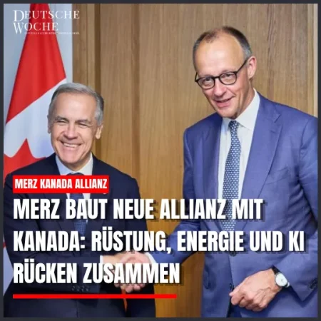 Merz baut neue Allianz mit Kanada: Rüstung, Energie und KI rücken zusammen
