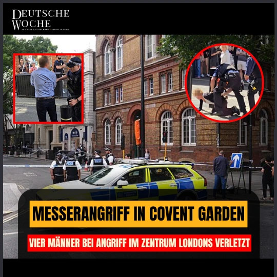 Messerangriff in Covent Garden: Vier Männer bei Angriff im Zentrum Londons verletzt Messerangriff in Covent Garden: Vier Männer bei Angriff im Zentrum Londons verletzt