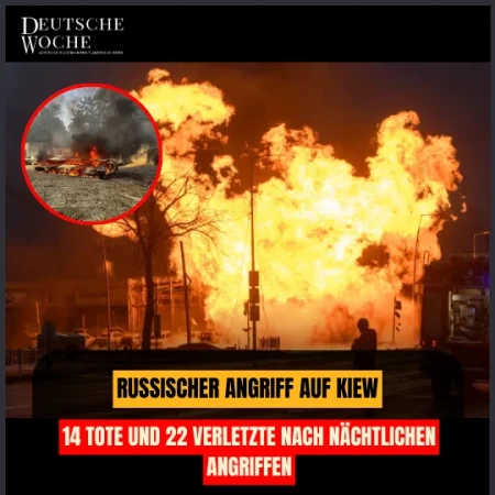 Russischer Angriff auf Kiew: 14 Tote und 22 Verletzte nach nächtlichen Angriffen