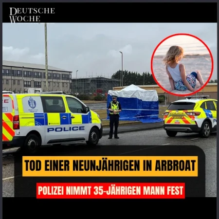 Tod einer Neunjährigen in Arbroath: Polizei nimmt 35-jährigen Mann fest