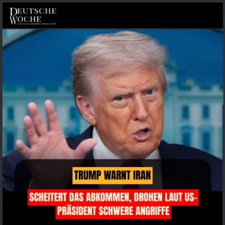 Trump warnt Iran: Scheitert das Abkommen, drohen laut US-Präsident schwere Angriffe Trump warnt Iran: Scheitert das Abkommen, drohen laut US-Präsident schwere Angriffe