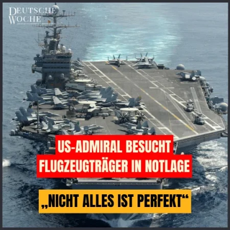 US-Admiral besucht Flugzeugträger in Notlage: „Nicht alles ist perfekt“