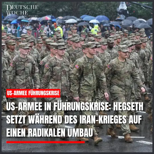 US-Armee in Führungskrise: Hegseth setzt während des Iran-Krieges auf einen radikalen Umbau