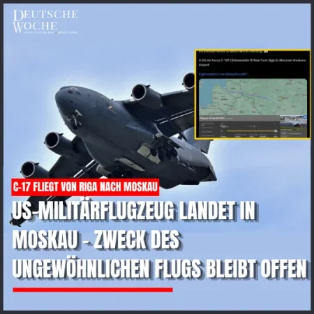 US-Militärflugzeug landet in Moskau – Zweck des ungewöhnlichen Flugs bleibt offen