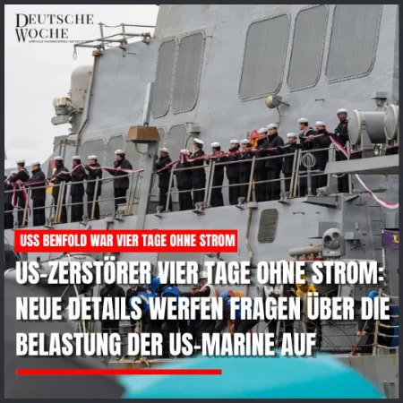 US-Zerstörer vier Tage ohne Strom Neue Details werfen Fragen über die Belastung der US-Marine auf